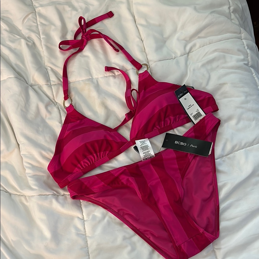BCBG Fuchsia Bikini Set